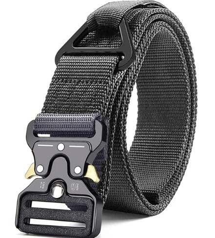 Men's tactical canvas riggers belt