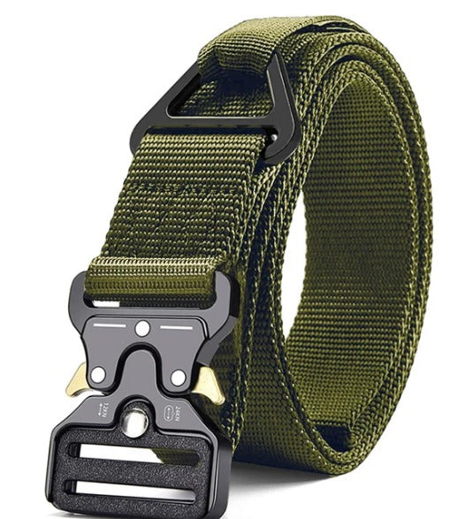 Men's tactical canvas riggers belt